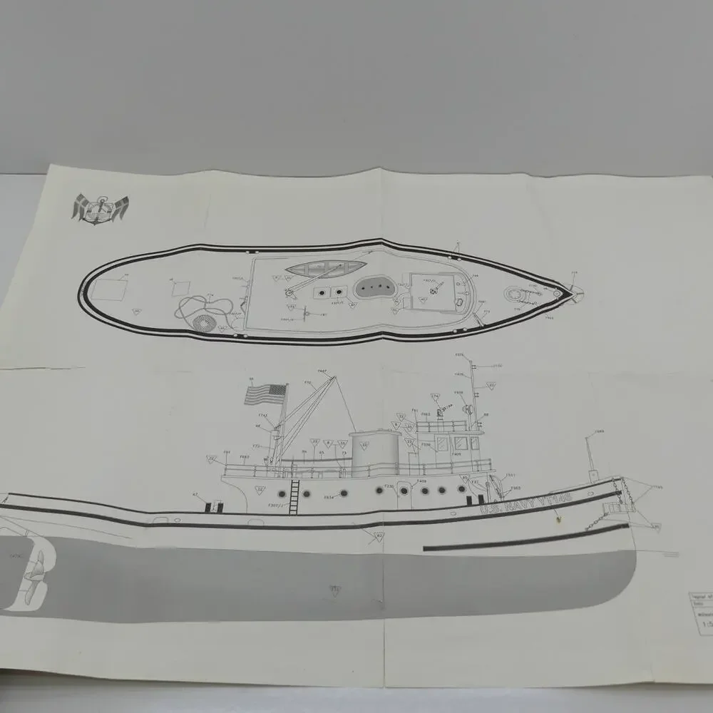 Billing Boats HOGA No.708 Pearl Harbor Tug 1:50 Wooden Model Kit Open Box